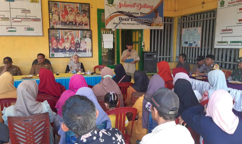 Bhabinkamtibmas Polsek Lebong Utara Hadiri Sosialisasi Teknis Musim Pangan Kedua