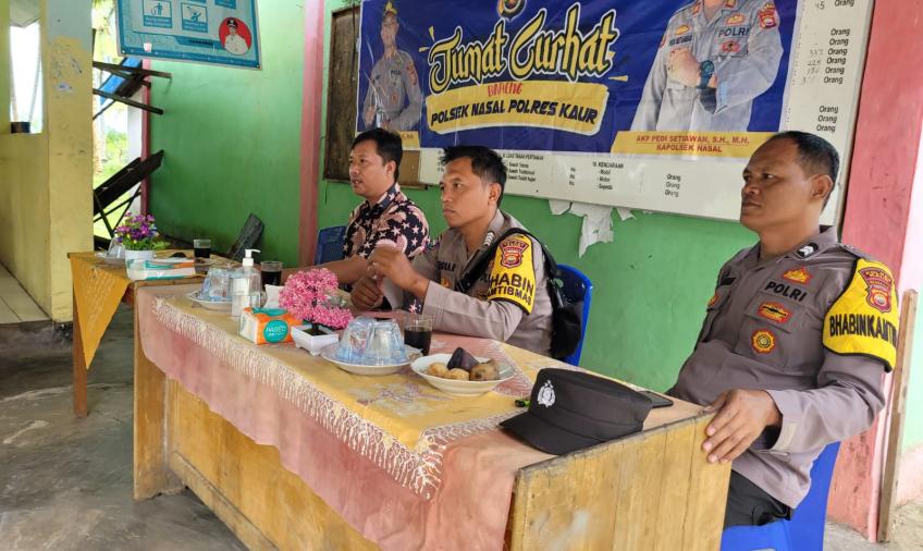 Polsek Nasal Gelar Jumat Curhat di Desa Batu Lungun