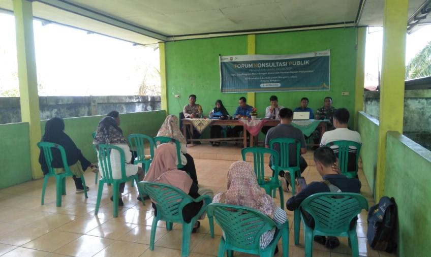Didampingi Polsek Lais, Acara Forum Konsultasi Publik Berlangsung Lancar 