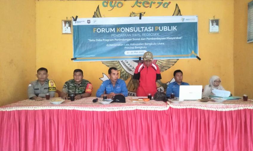 Pendampingan FKP Oleh Polri, Verifikasi Registrasi Sosial Ekonomi Warga Datar Lebar Berjalan Lancar