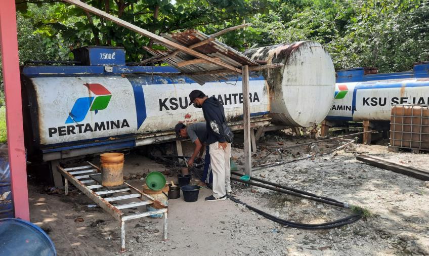 Antisipasi Stok BBM! Polsek Enggano Monitoring di SPBU