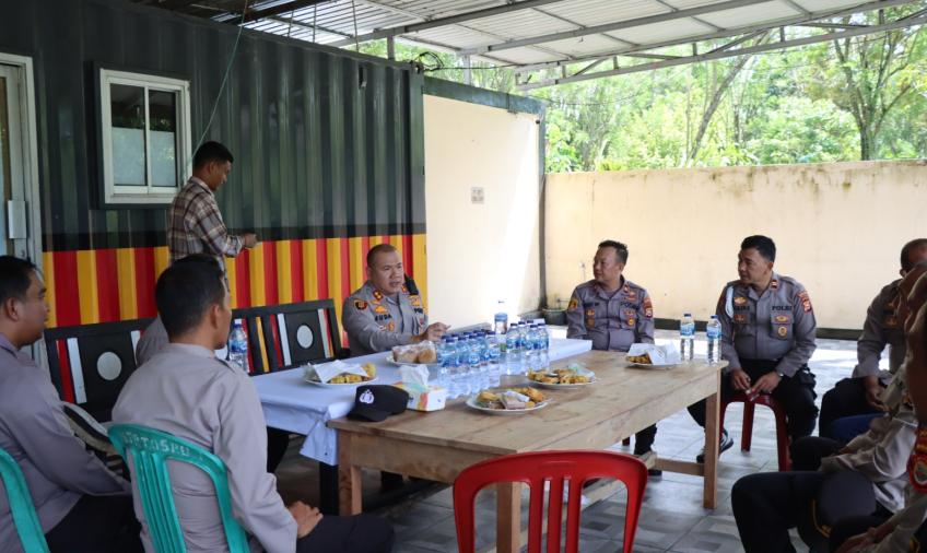 Ciptakan Kamtibmas, Kapolres Rejang Lebong Cek Pos Kontainer