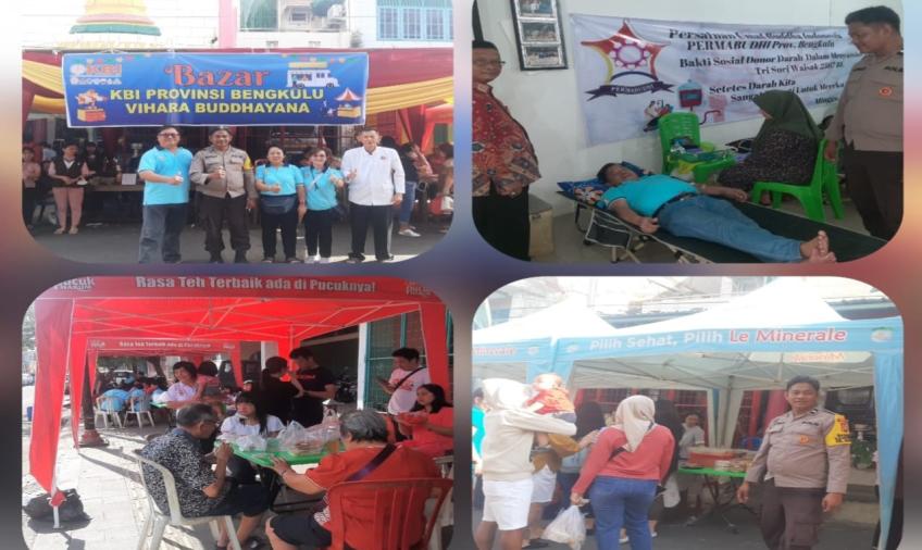 Bhabinkamtibmas Polsek Teluk Segara Monitoring dan Sambang Kegiatan di Vihara Budhayana