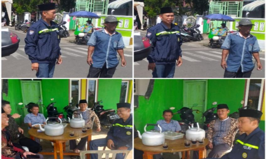 Sinergi, Bhabinkamtibmas dan Babinsa Pantau Situasi Kamtibmas di Pesta Warga 