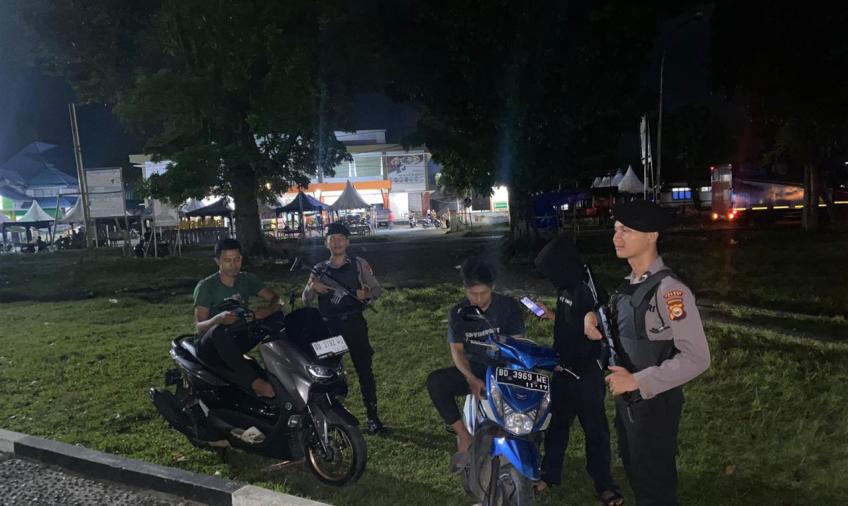 Personel Sat Samapta Polres Kaur Patroli Rutin