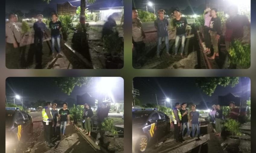 Polsek Muara Bangkahulu Laksanakan Patroli Malam