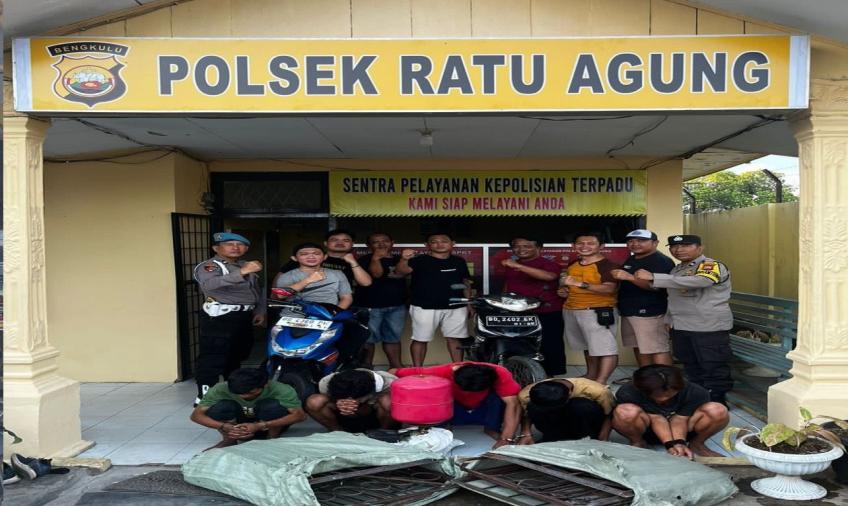 Beraksi di 20 TKP, 5 Pemulung dan Pengumpul Barang Bekas Ditangkap Polsek Ratu Agung