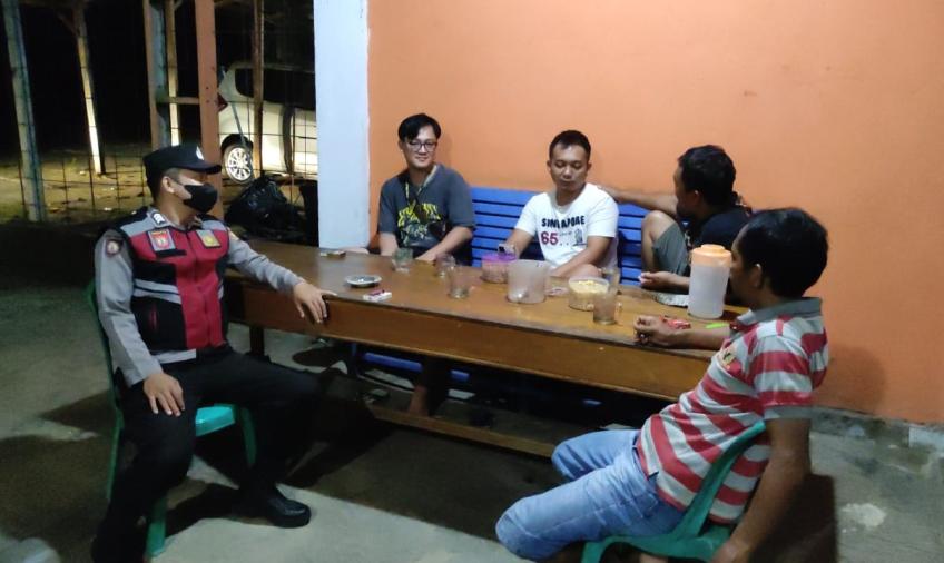 Patroli Dialogis Polsek Giri Mulya Beri pesan Kamtibmas