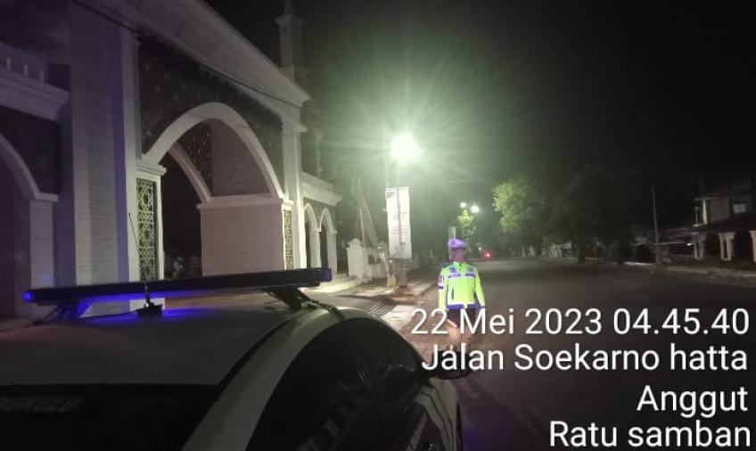 Patroli Subuh di Masjid, Kasat Lantas: Biar Jemaah Tenang Beribadah