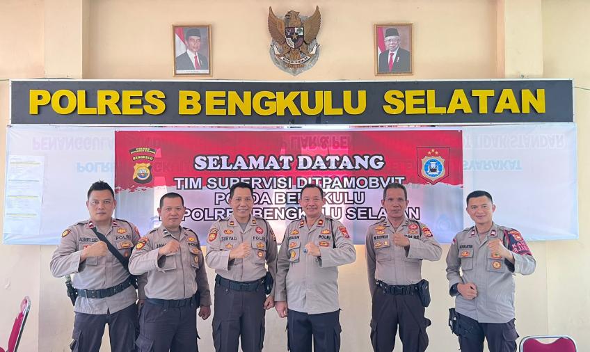 Team Supervisi Ditpam Obvit Polda Bengkulu Kunjungi Polres Bengkulu Selatan   