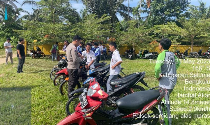 8 Unit Sepeda Motor Diamankan Polsek Semidang Alas Maras 