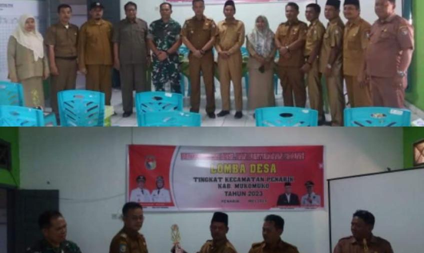 Kapolsek Penarik Raya, Hadiri Pembagian dan Pengumaman Lomba Desa Sekecamatan 