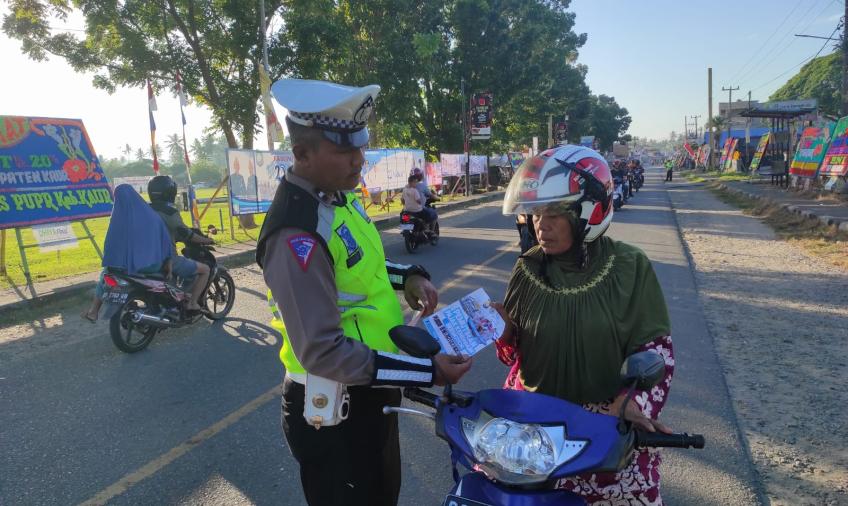 Satlantas Polres Kaur Sampaian Imbauan Terkait Pemutihan Pajak Kendaraan Bermotor