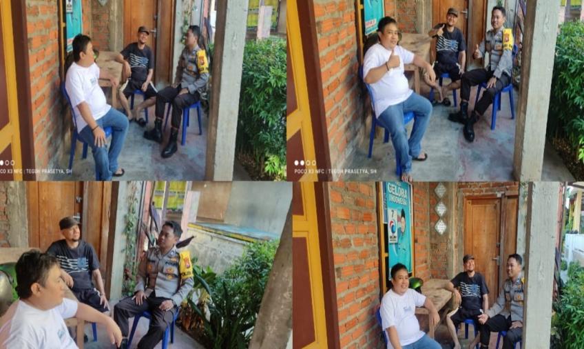 Polisi RW Sambangi Ketua RW dan Warga di Kelurahan Anggut Atas