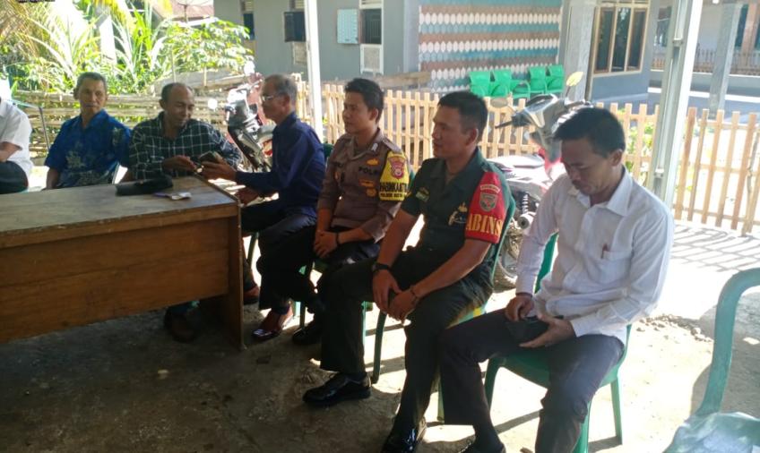 Bhabinkamtibmas Polsek Kota Manna  Hadiri Bimtek Pemutakhiran Data IDM Berbasis SDGs Desa Gelumbang 