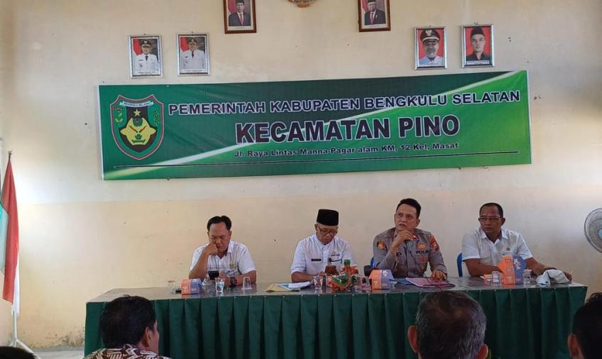 Kapolsek Pino Hadiri Kegiatan P4GN dan Prekursor Narkotika Kecamatan Pino 
