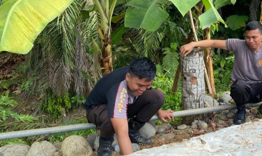 Polsek Muara Sahung, Melaksanakan Kegiatan Rutin Kurvei Kebersihan Mako 