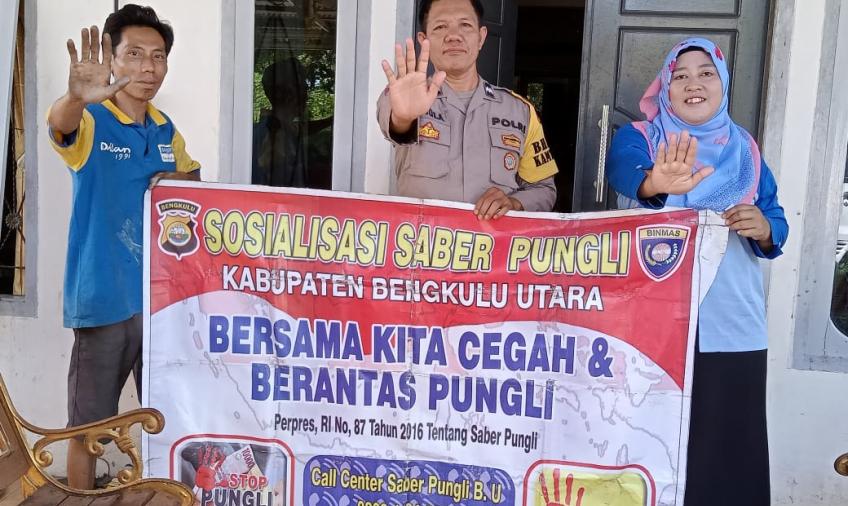 Babinkamtibmas Polsek Batik Nau Sosialisasi Saber Pungli