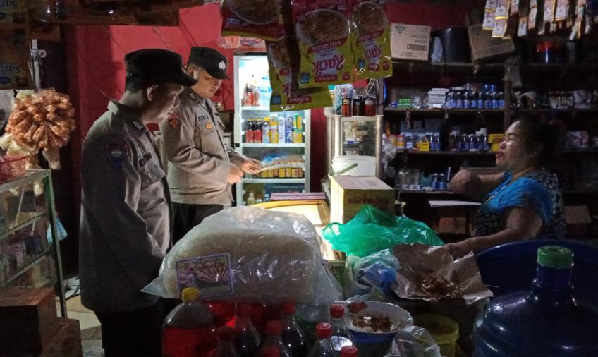 Kapolsek Kaur Selatan Bersama Personel, Patroli Antisipasi Tidak Pidana 3C 