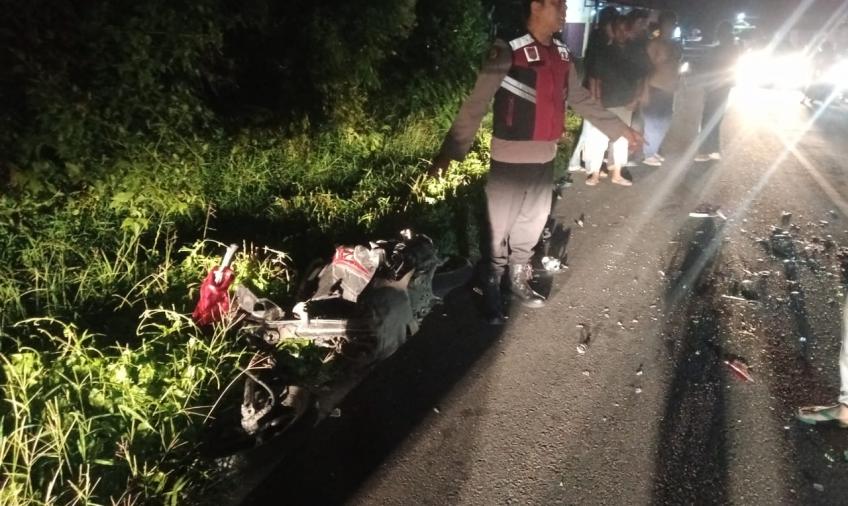 Mabuk, Pengendara Mio Tabrak RX King