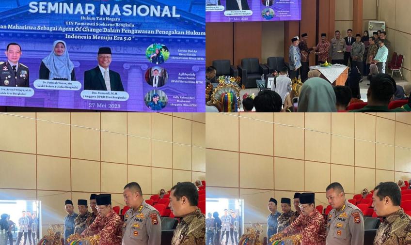 Kabidkum Polda Bengkulu Jadi Narasumber Seminar Nasional Hima HTN UIN FS Bengkulu