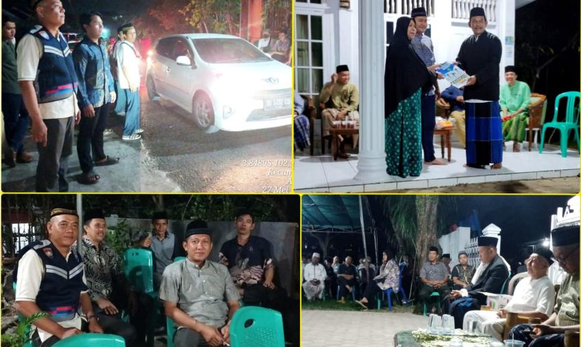 Wujud Empati, Bhabinkamtibmas Takziah di Rumah Duka