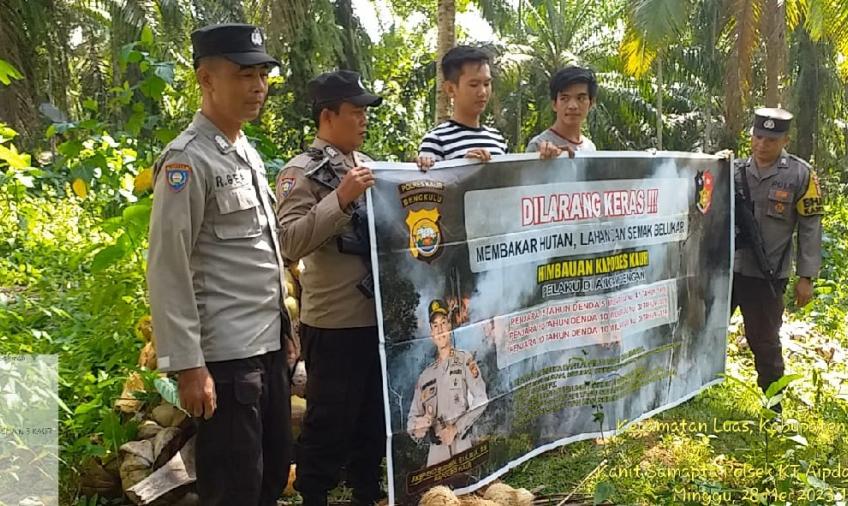 Sosialisasi Larangan Pembakaran Hutan dan Lahan Serta Semak Belukar