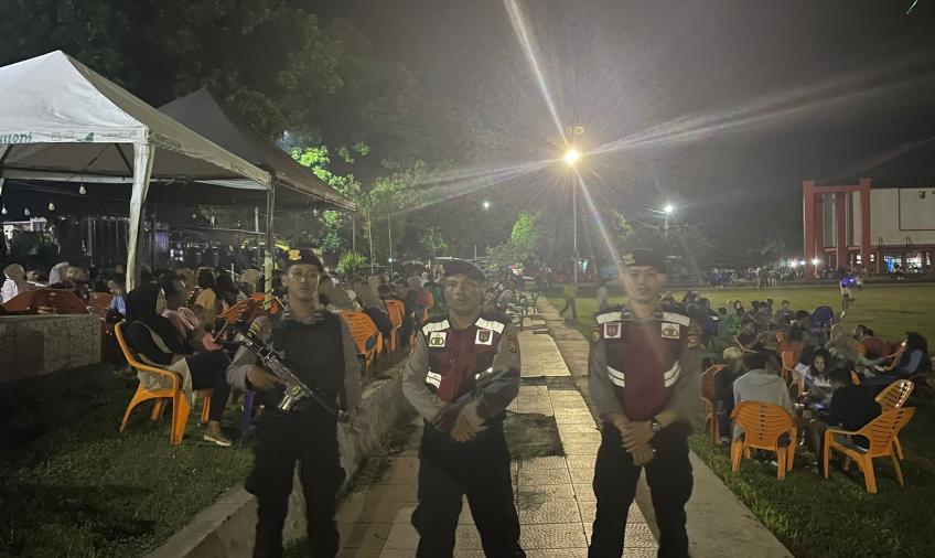 Sat Samapta Polres Bengkulu Utara Patroli Malam Hari Untuk Mencegah Terjadinya Gangguan Kamtibmas