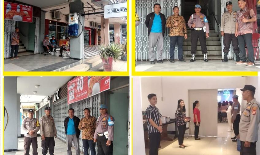Polsek Ratu Samban Laksanakan Pengamanan Ibadah Mingguan di Gereja