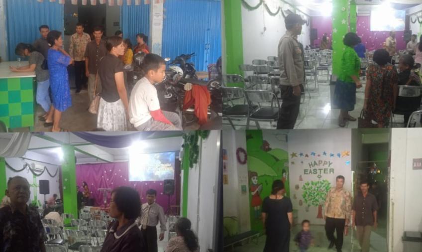 Polsek Kampung Melayu Laksanakan Pengamanan Ibadah Mingguan Umat Kristiani