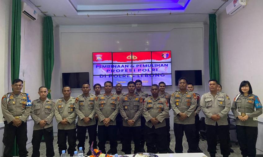 Bid Propam Gelar Pembinaan dan Pemulihan Profesi Polri di Polres Lebong