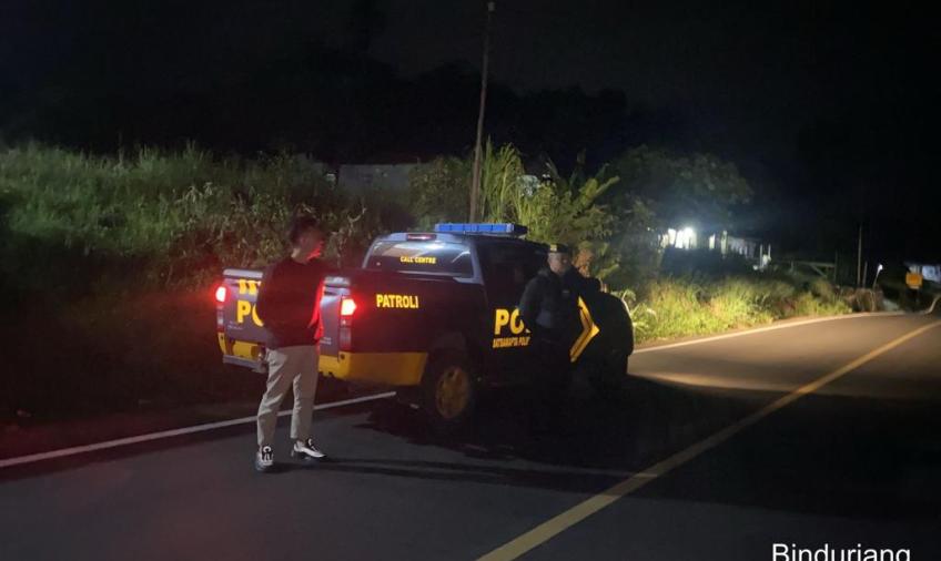 Dini Hari, Sat Samapta Polres Rejang Lebong Patroli Cegah Tindak Kriminal