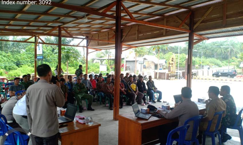 Cegah dan Antisipasi Tindakan Pidana, Polsek Tanjung Kemuning Melaksanakan Program Pelatihan LINMAS 