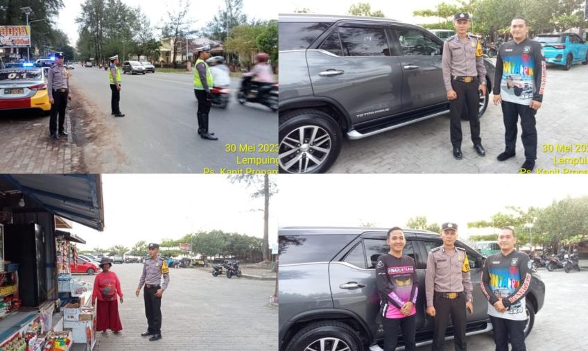 Polsek Ratu Agung, Patroli Rutin di Jalan Pariwasata Pantai Panjang 