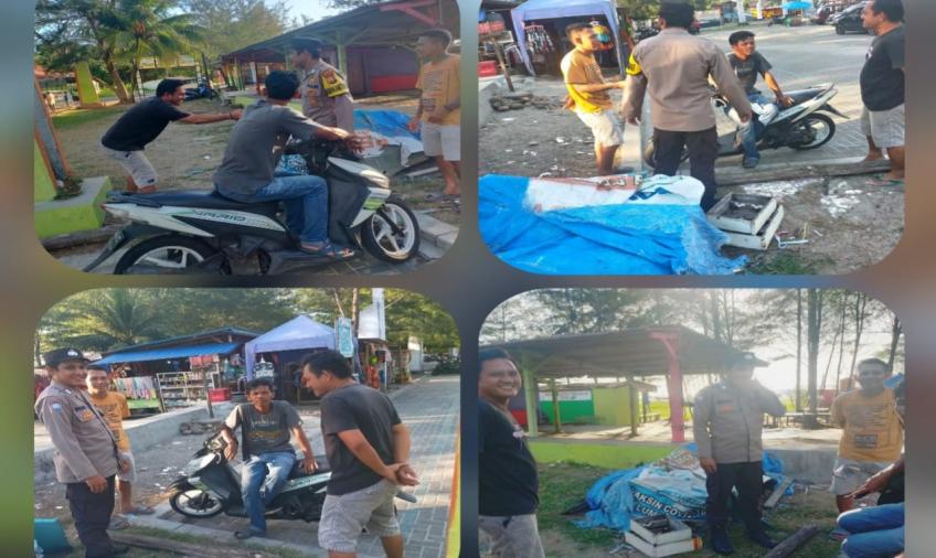 Berikan Rasa Aman, Polsek Teluk Segara Melaksankan Patroli Mobiling  