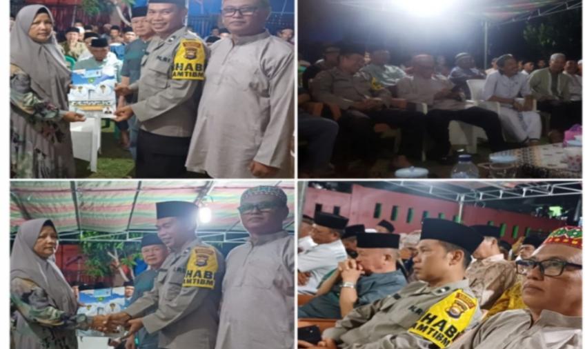 Peduli Warganya, Bhabinkamtibmas Polsek Muara Bangkahulu Sambang Duka 