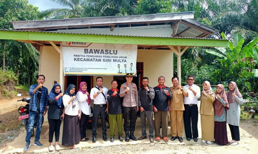 Polsek Giri Mulya dan Panwas Rutin Koordinasi dan Jalin Sinergitas Jelang Pemilu 2024