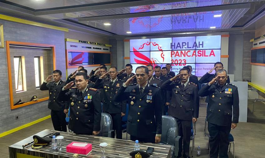 Polresta Bengkulu Gelar Upacara Peringatan Hari Lahir Pancasila  