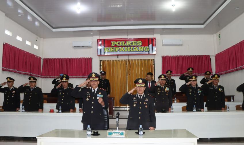 Polres Kepahiang Ikuti Upacara Hari Lahir Pancasila Secara Virtual
