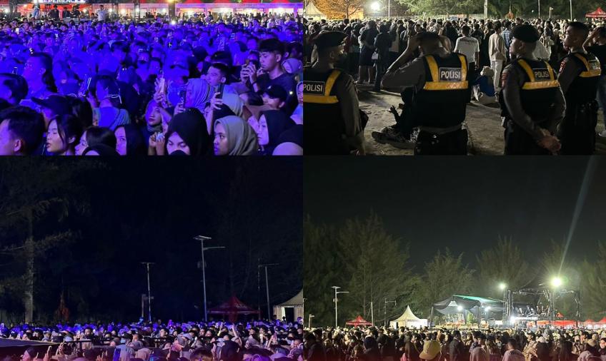 Personel Gabungan Amankan Konser Hadirkan Mahalini