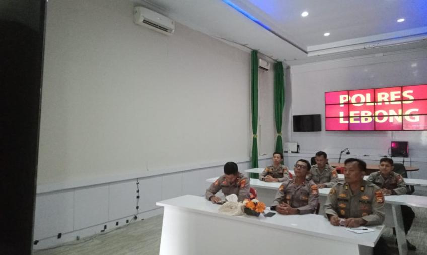 Polres Lebong Ikuti Zoom Meeting Bedah Buku "Rekonstruksi Nasionalisme" 