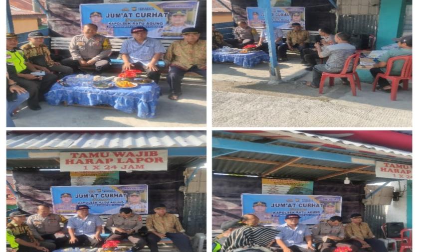 Polsek Ratu Agung Dengarkan Curhatan Warga Kebun Kenanga