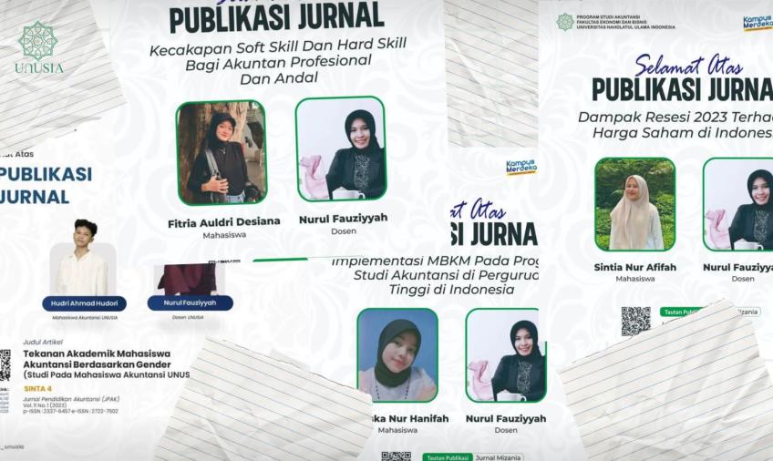 Membanggakan!!! Mahasiswa Semester II Akuntansi UNUSIA Terbitan Jurnal Penelitian 