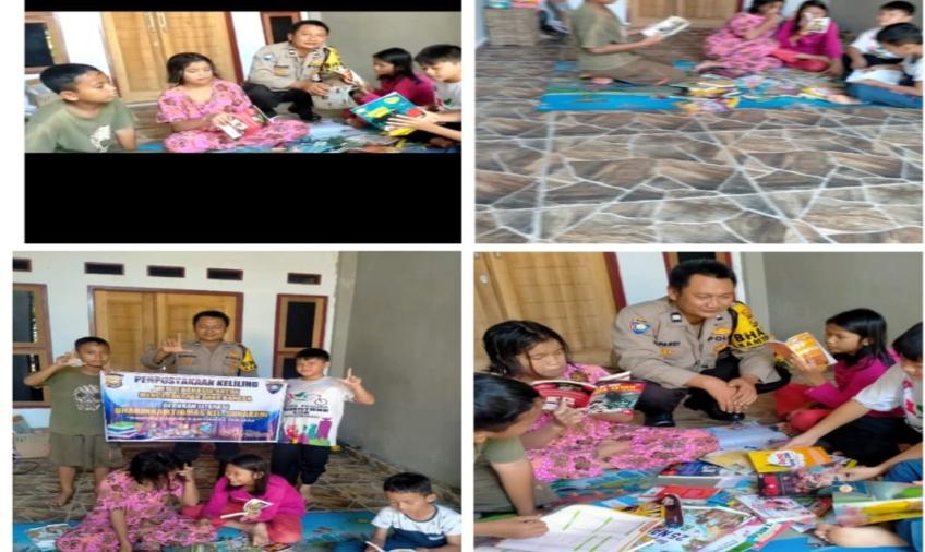 Bhabinkamtibmas Polsek Selebar Dekatkan Diri dengan Anak-anak, Tingkatkan Minat Baca