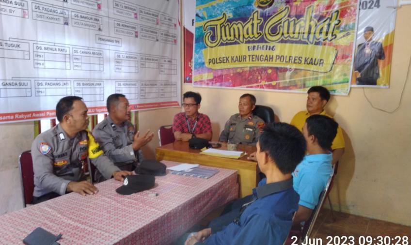 Jumat Curhat, Polsek Kaur Tengah Berikan Imabauan Ini 