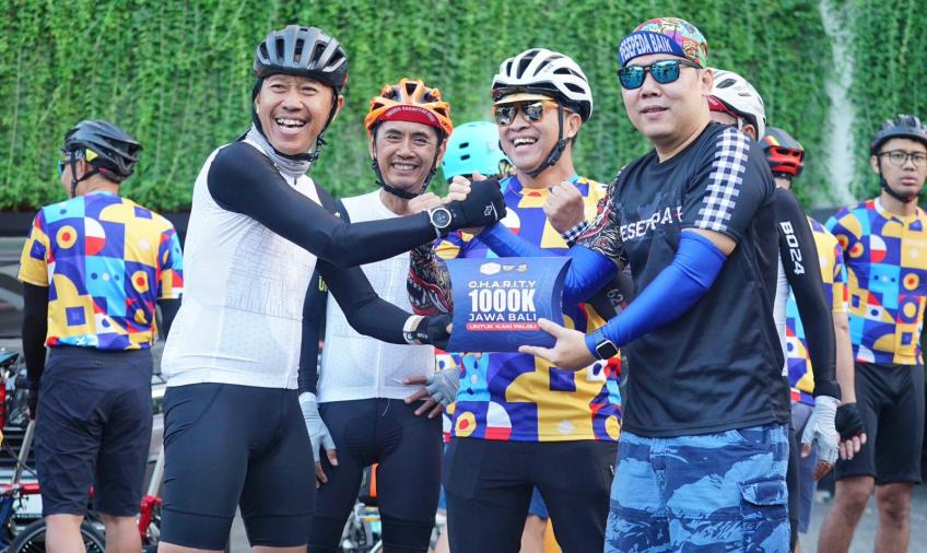 Santika Indonesia Berkolaborasi dengan Komunitas Sepeda untuk Charity 1000 Kali Palsu