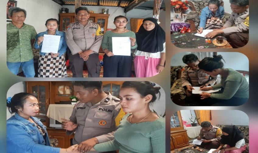 Bhabinkamtibmas Polsek Teluk Segara Problem Solving Permasalahan Warga Binaan