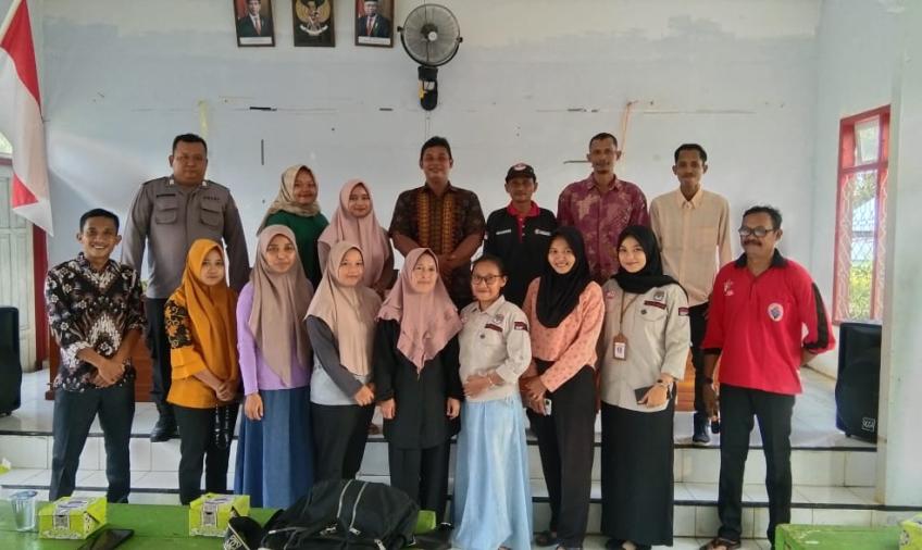 Polsek Giri Mulya Monitoring Rapat Pleno terbuka DPSHP Pemilu 2024 di Desa Wonoharjo