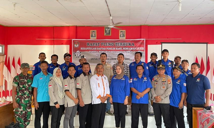 Hadiri Rapat Pleno Terbuka, Kapolsek Ketahun Ingin Wujudkan Pemilu yang Aman dan Damai
