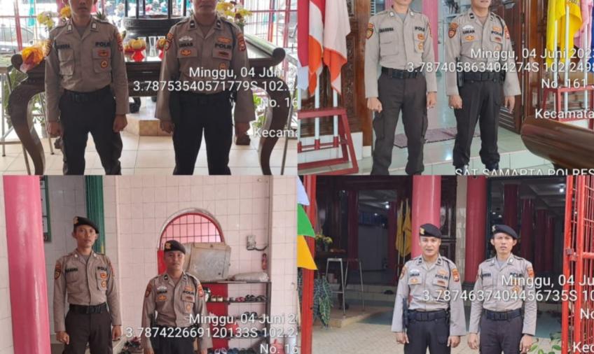 Polresta Bengkulu Kerahkan Personel Pengamanan Hari Raya Waisak di Vihara Budhayana